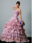 Discount Wholesale Amazing Ball gown Strapless Floor-length Quinceanera Dresses Style 921841