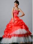 Discount Wholesale Romantic Ball gown Strapless Floor-length Quinceanera Dresses Style 921842