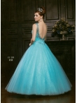 Discount Wholesale Latest Ball gown V- neck Floor-length Quinceanera Dresses Style AFFJ293