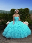 Discount Wholesale Wonderful Blue Ball gown Strapless Floor-length Quinceanera Dresses Style J6214