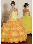 Discount Wholesale Cute ball gown sweetheart-neck floor-length quinceanera dresses 88007