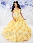 Discount Wholesale Gorgeous Ball gown Off the shoulder Floor-length Quinceanera Dresses Style S12-4106