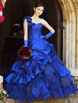 Discount Wholesale Gorgeous Ball gown One Shoulder Floor-length Quinceanera Dresses Style CP206