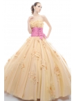 Discount Wholesale Luxurious Ball gown Strapless Floor-length Quinceanera Dresses Style 3164