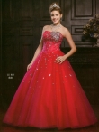 Discount Wholesale Popular Ball gown Strapless Floor-length Quinceanera Dresses Style AFJJ713