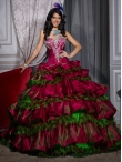 Discount Wholesale Popular ball gown sweetheart-neck floor-length quinceanera dresses 26696