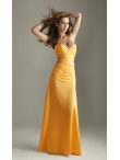 Discount Night Moves Long Strapless Lace Up Prom Dress 6270