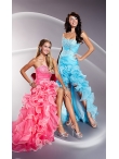 Discount Strapless High Low Prom Dress by Tiffany 16621
