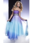Discount Strapless Ombre Prom Dress by Panoply 14435