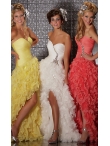 Discount Long Strapless Ruffled Formal Gown CS-MD-6149M