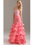 Discount Strapless Beaded Ball Gown by Night Moves 6425