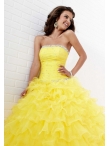 Discount Wholesale Perfect Ball gown Strapless Floor-length Quinceanera Dresses Style 16881