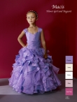 Discount Wholesale Amazing Purple A-Line Sweetheart Floor-length Flower Girl Dresses Style 1881