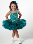 Discount Wholesale Cute Ball gown Square Short Flower Girl Dresses Style UF1023