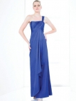 Discount One Shoulder Neck Floor-length Bridesmaid Dresses Style MT9108