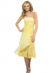 Discount Strapless Knee-length Bridesmaid Dresses Style MT9024