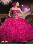 Discount Discount Brand New Beading and Ruffled Layers Quinceanera Dress in Fuchsia FAHN005
