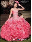 Discount Discount Fashionable Watermelon Sweet 16 Dress with Appliques FAHN004