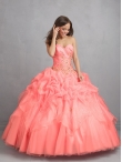 Discount Discount Gorgeous Beading Sweet 16 Dress in Watermelon Red NTME023