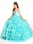 Discount Discount Popular Aqua Blue Dress For Quinceanera with Beading KSCT051