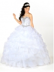 Discount Discount Popular Beading Quinceanera Gowns in White KSCT055