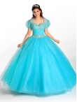 Discount Exclusive Beading and Ruffles Sweet 16 Dress in Aqua Blue For On Sale KSCT049