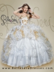 Discount Detachable White Quinceanera Dress with Appliques and Ruffles For On Sale BLAS011