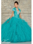 Discount Exquisite Turquoise Quinceanera Dress with Beading and Ruffles for On Sale MRLE016