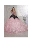 Discount On Sale Wonderful Beading and Ruffles Quinceanera Dresses in Pink HOFW026