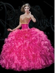 Discount On Sale Beautiful Hot Pink Bella Sera Quinceanera Dresses with Beading BASL024