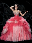 Discount Dynamic On Sale Bella Sera Quinceanera Dresses with Beading in White and Red BASL025