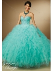 Discount Luxurious Aqua Blue Sweetheart Quinceanera Dresses with Beading for On Sale Summer MERL015