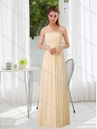 Discount Luxurious Empire Strapless Ruching and Belt Dama Dress with Floor Length BMT016A