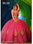 Discount Wholesale Elegant Coral Red Quinceanera Dress with Appliques and Beading