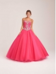 Discount The Brand New Style Beaded Big Puffy Tulle Sweet 16 Quinceanera Dress in Coral Red