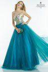 Discount Pretty Scoop Teal Cap Sleeves Tulle Lace Up Quinceanera Gown for Military Ball and Sweet 16 and Quinceanera