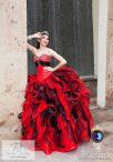 Discount Sleeveless Beading and Ruffles Lace Up 15 Quinceanera Dress