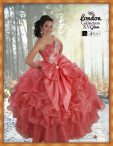 Discount Vintage Coral Red Lace Up Vestidos de Quinceanera Beading and Pick Ups and Bowknot Sleeveless Floor Length
