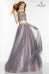 Discount Dynamic Floor Length Grey Quinceanera Gowns Scoop Sleeveless Lace Up