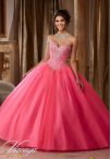 Discount Tulle Sweetheart Sleeveless Lace Up Beading Quinceanera Gown in Rose Pink