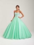 Discount Apple Green Sleeveless Floor Length Beading Lace Up Quince Ball Gowns