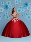 Discount Sexy Sleeveless Floor Length Appliques and Bowknot Lace Up Ball Gown Prom Dress with Red