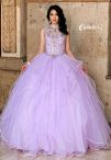 Discount Lavender High-neck Neckline Beading Quinceanera Dress Sleeveless Lace Up