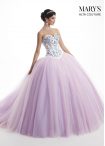 Discount Custom Designed Lavender Lace Up 15th Birthday Dress Beading and Embroidery Sleeveless Sweep Train